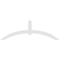 Ekena Millwork Archdale Architectural Grade PVC Gable Bracket, 72"W x 24"H x 2"D x 4"F, 8/12 Pitch GBP072X24X0204ARC00 - alternate 5